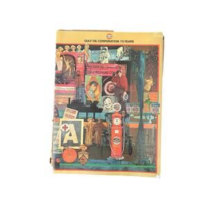 Gulf Oil Corporation Magazine 75 Years Photo History Magazine 1901-1976